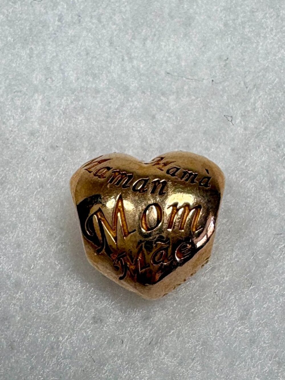 PANDORA Rose Gold Plated 78112 Heart Mothers Day Mom Bracelet Charm